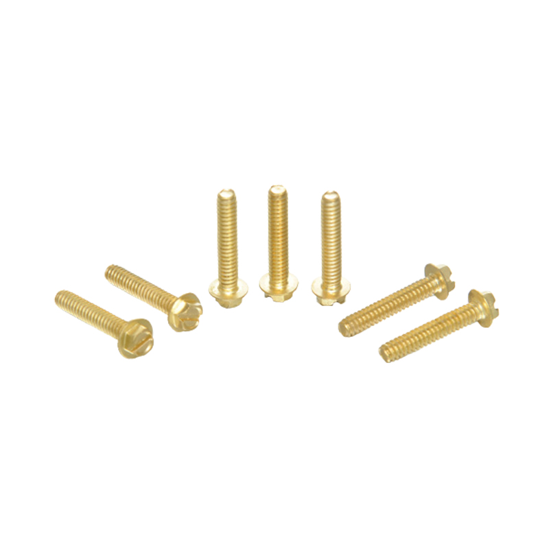 Vít mặt bích hình lục giác mạ kẽm màu vàng